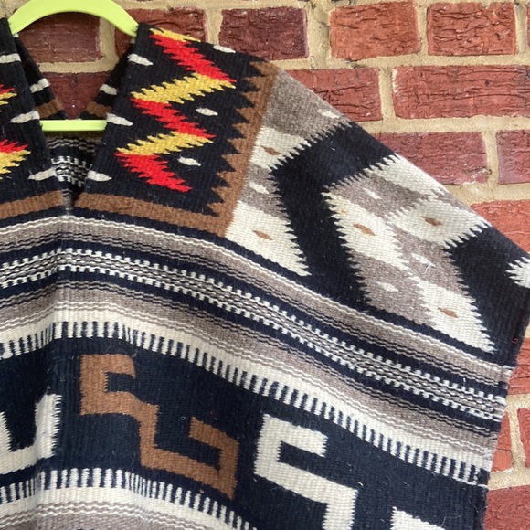 Poncho ,Southwestern ,Cowboy ,Ethnic ,Winter - Picture 6 of 8